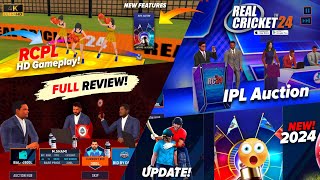 Real Cricket 24  RCPL 2024 amp RCPL Auction full Review  Gameplay  RC24 IPL Auction  review [upl. by Mufi]