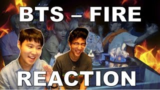 ENG BTS  FIRE MV Korean Dudes Reaction [upl. by Erotavlas735]