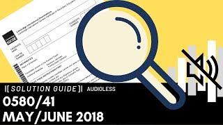 058041 MayJune 2018 Marking Scheme MS [upl. by Asiak]