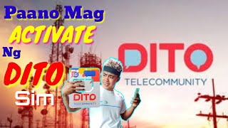 How To Activate DITO Sim Step By Step Tutorial  DITO TELECOM [upl. by Enomyar]