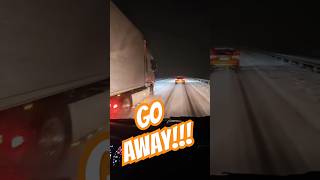 Driving fast on a snowy highway trucking lkw camion hgv bigrig hard job automobile [upl. by Jorge]