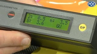 Gloss Meter with 20° 60° and 85° Measuring Angles  PCEGM 100 [upl. by Enirtak]