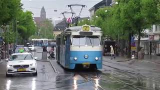 Sweden The extensive GothenburgGoteborg tram system [upl. by Haisoj749]