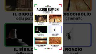 🇮🇹Italian Words  Advanced Level🇮🇹RUMORI intorno a noi  Come si dice shorts italianlessons [upl. by Nanni]