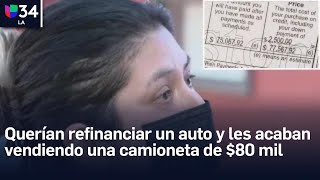 Por querer ayudar a su amiga a refinanciar el auto termina comprando una camioneta de 80000 [upl. by Capp]