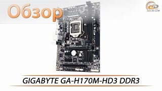 GIGABYTE GAH170MHD3 DDR3  обзор доступной материнской платы [upl. by Armbrecht]