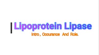 Lipoprotein Lipase LPL  Its Role In the Body  Medico Star [upl. by Schwenk]