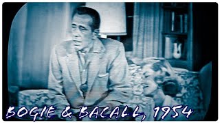 Humphrey Bogart amp Lauren Bacall Interview at Home 1954 [upl. by Nofets965]