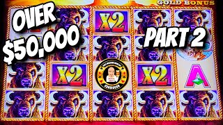 OVER 50000 in JACKPOT HANDPAYS on Buffalo Slot Machines PART 2 [upl. by Allehcim]