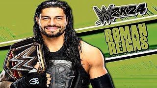 WWE 2K24  Roman Reigns 15 Signatures and Finishers [upl. by Noivart]