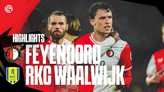 Matswinner 😮‍💨  Highlights Feyenoord – RKC Waalwijk  Eredivisie 20232024 [upl. by Relyhs]