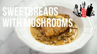 Sweetbreads with Mushrooms  Everyday Gourmet S11 Ep73 [upl. by Ofella128]