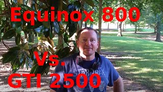 10 x 10 Foot Equinox 800 Vs GTI 2500 Metal Detecting Challenge [upl. by Joash]