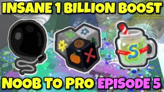 INSANE 1 BILLION BOOST  Bee Swarm Simulator NOOB to PRO Episode 5 [upl. by Enylorac370]