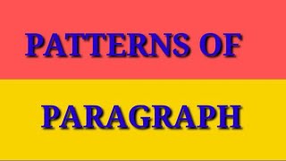 Patterns of Paragraph [upl. by Astto51]