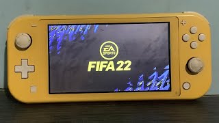 Fifa 22 on nintendo switch lite 🎮  UCL group stage first match [upl. by Efi552]