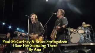 Paul McCartney amp Bruce Springsteen  I Saw Her Standing There [upl. by Kally]