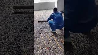 Underfloor heating insulation layer laying process [upl. by Cathe]