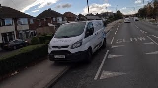 TYPICAL OPENREACH DRIVER BLOCKING CYCLE LANE AND FOOTPATH [upl. by Azpurua220]