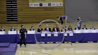 World Championships in Gymwheel 2016 Team Final Israel Noa Deri Vault [upl. by Hannavahs951]