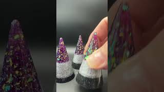 FOR SALE Dichroic Purple Large Ring Cones resinart resinartist dichroic [upl. by Suzanna]