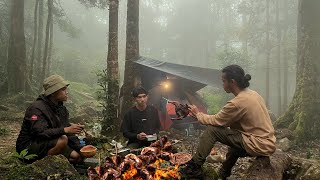 Cooking adventure Hiking mtbulusaraung 1353 mdpl south sulawesi  indonesia ASMR [upl. by Ailemap]