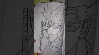 Boruto i made in my death note drawing anime artwork boruto drawing [upl. by Jahdol]