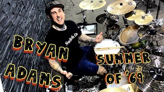 Bryan Adams  Summer of 69 drum cover [upl. by Qidas650]