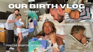 BIRTH VLOG  POSITIVE HOSPITAL BIRTH  VAGINAL DELIVERY [upl. by Renie]