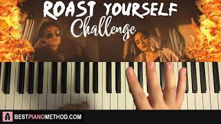 HOW TO PLAY  Calle y Poché  ROAST YOURSELF CHALLENGE Piano Tutorial Lesson [upl. by Peace]