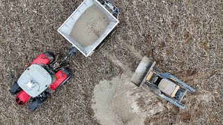 LIME away using a BBI Liberty by Salford  Preparing NEW ground for Alfalfa Seeding  hay [upl. by Leinahtam344]