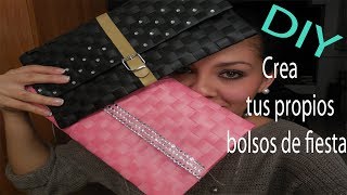 DIY Crea tu bolso de fiesta o clutchs con manteles individuales [upl. by Ahsilac]