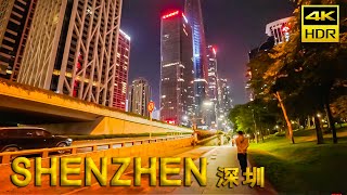 Shenzhen China Night Walking Tour Discover the Charm of the Cyberpunk City  4K HDR [upl. by Enieledam]