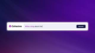 Cohesive AI  The Best AI Editor [upl. by Gonick152]
