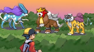 Suicune amp Entei amp Raikou  Pokémon Soul Silver amp Heart Gold Episode 25 [upl. by Ellehsem]