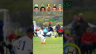 Mini Messi VS Ronaldo VS Neymar  Kids Skills Challenge 👶 [upl. by Damalas671]