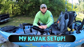 My Hobie Compass KAYAK Fishing Setup [upl. by Anitsim]