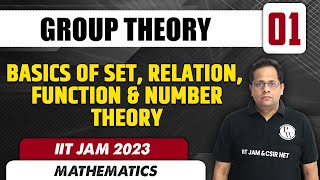 Group Theory 01  Basics of Set Relation Function amp Number Theory  Mathematics  IIT JAM 2023 [upl. by Euqinobe326]