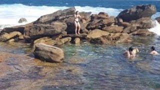 clovelly beach rock pool shorts [upl. by Sucramed998]