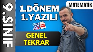 9sınıf matematik 1 dönem 1 yazılı genel tekrar  pdf [upl. by Rezeile630]