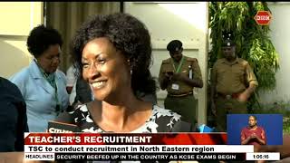 TSC announces an allyearround recruitment of teachers in the northern region [upl. by Hallette508]