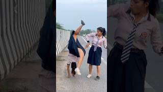 Dost ko chauka dia 🫣 shorts ytshots gymnast parkour trending couplegoals [upl. by Morrie141]