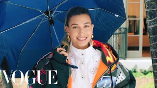 73 Questions With Hailey Bieber  Vogue [upl. by Peppy]