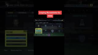 Sniping Ronaldinho for 100K 🔥🔥  FIFA SNIPING FILTERS [upl. by Annoiek]