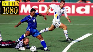 Brazil 10 Sweden World Cup 1994  Full highlight  1080p HD  Romário [upl. by Nagyam983]