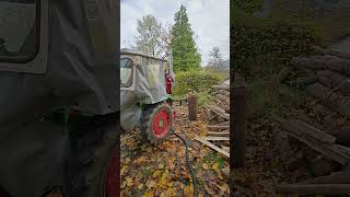 stihl husqvarna wood holz brennholz chainsaw traktor [upl. by Danielle651]