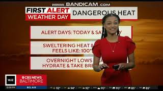 WJZ WJZ News At NoonWeather Alert Open070524 [upl. by Yeclek]