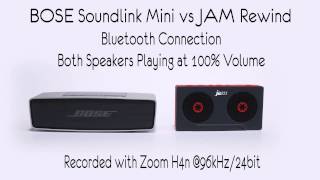 JAM Rewind HXP540 vs Bose Soundlink Mini Sound Comparison Audio Test [upl. by Oribelle766]