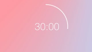 30 minute countdown timer  Pastel Color Wheel background [upl. by Eednak]