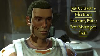 SWTOR Jedi Consular  Felix Iresso Romance Part 1 First Meeting on Hoth [upl. by Doralia]